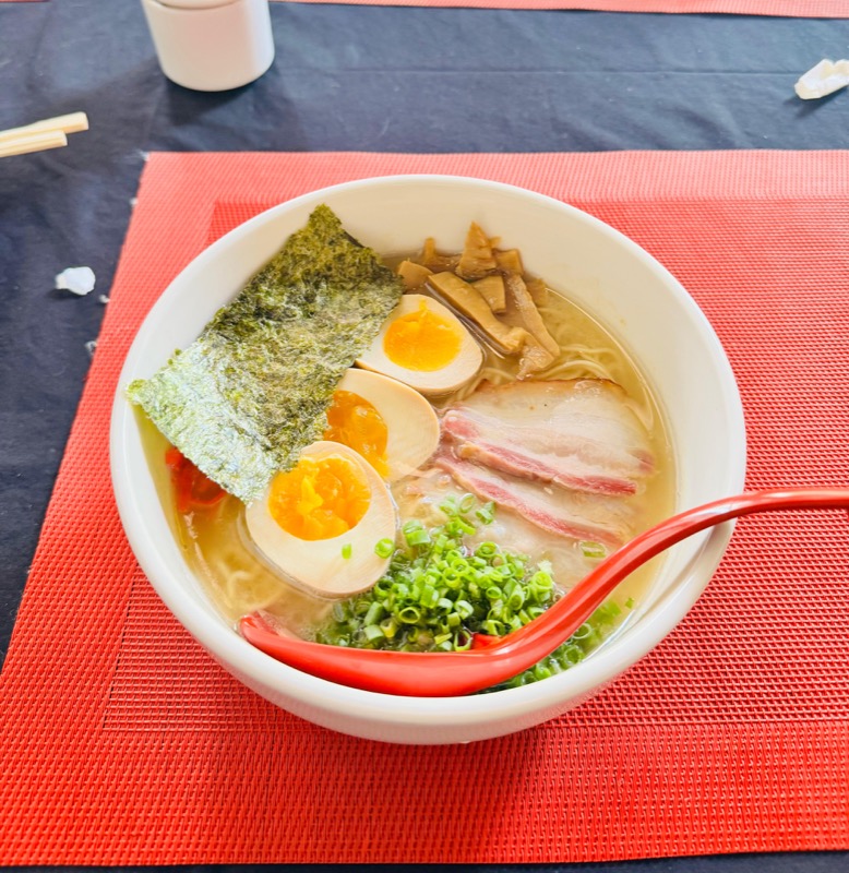 Pork-based Tonkotsu Ramen at Tokyo Suzuki Ramen, Bangalore, India